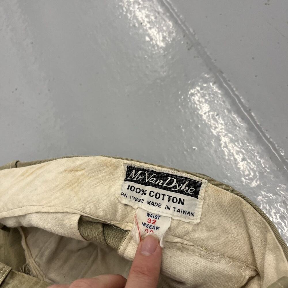 Vintage 60s Mr. Van Dyke Tan Sanforized Workwear Chino 31x26 - Picture 4 of 4